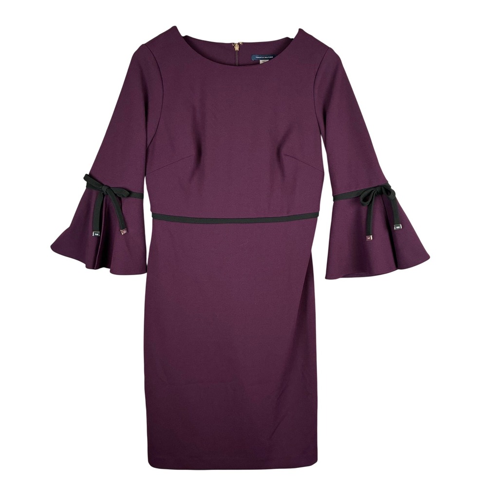 Tommy Hilfiger‎ Dress Women 4 Aubergine Purple Sheath Career Office Old Money